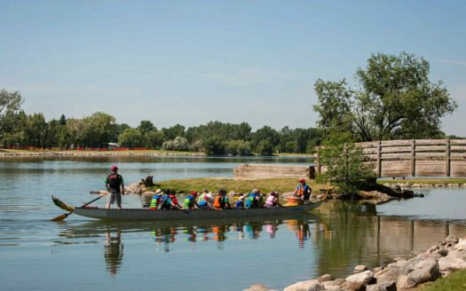 Scenic outdoor activity at Henderson Lake Park in Lethbridge for first-time visitors